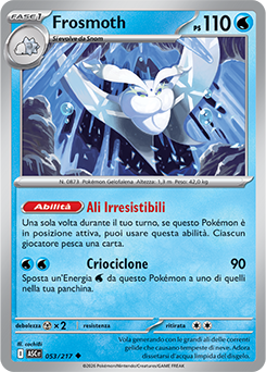 Frosmoth 053/295 Reverse Energy Pattern NM (ITA)