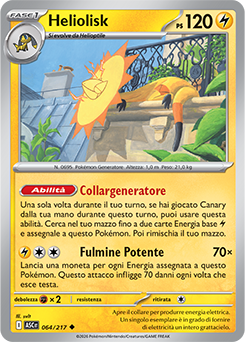 Heliolisk 064/295 Reverse Ball Pattern NM (ITA)