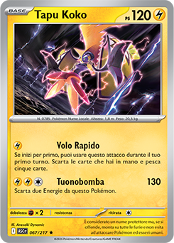 Tapu Koko 067/295 Reverse Energy Pattern NM (ITA)