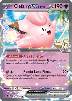 Clefairy-ex di Lylia 076/295 Reverse Ball Pattern NM (ITA)