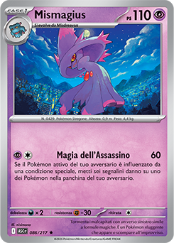 Mismagius 086/295 Reverse Energy Pattern NM (ITA)