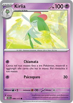 Kirlia 088/295 Reverse Energy Pattern NM (ITA)