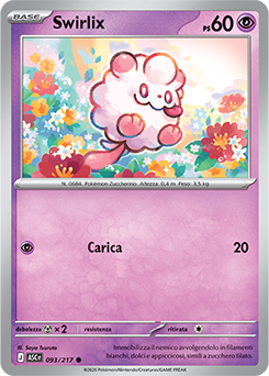 Swirlix 093/295 Reverse Ball Pattern NM (ITA)