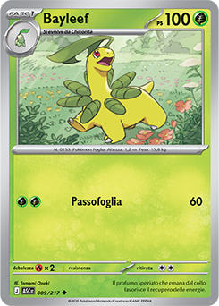 Bayleef 009/295 Reverse Energy Pattern NM (ITA)