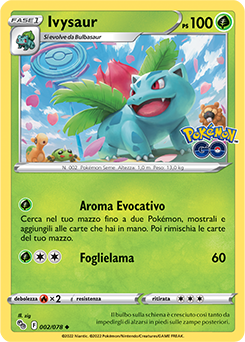 Ivysaur 002/78 Reverse NM (ITA)