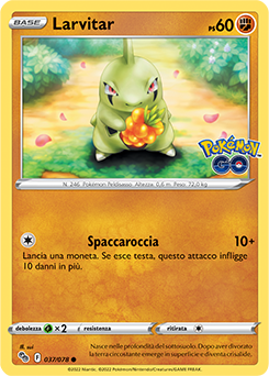 Larvitar 037/78 Reverse NM (ITA)