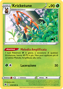 Kricketune 010/189 Reverse NM (ITA)