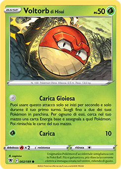 Voltorb di Hisui 002/189 Reverse NM (ITA)