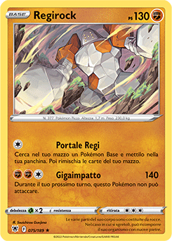 Regirock 075/189 Reverse NM (ITA)