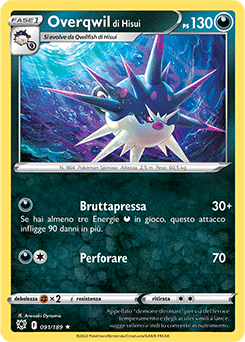 Overqwil di Hisui 091/189 Reverse NM (ITA)
