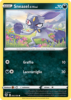 Sneasel di Hisui 092/189 Reverse NM (ITA)