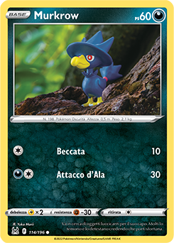 Murkrow 114/196 Reverse NM (ITA)