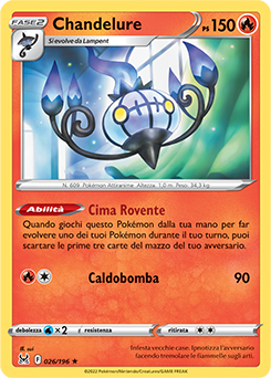 Chandelure 026/196 Reverse NM (ITA)