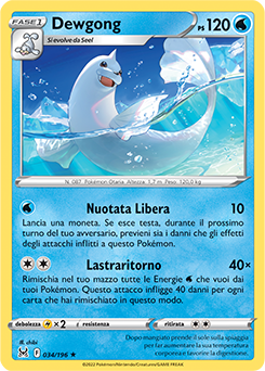 Dewgong 034/196 Reverse NM (ITA)