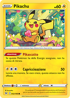 Pikachu 052/196 NM (ITA)