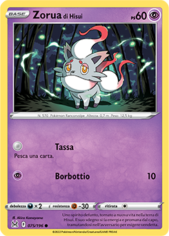 Zorua di Hisui 075/196 NM (ITA)