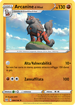 Arcanine di Hisui 084/196 Reverse NM (ITA)