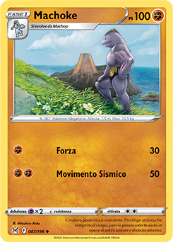 Machoke 087/196 Reverse NM (ITA)