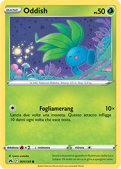 Oddish 001/159 Reverse NM (ITA)