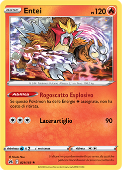 Entei 021/159 Reverse NM (ITA)