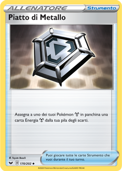 Piatto di Metallo 170/202 Reverse NM (ITA)