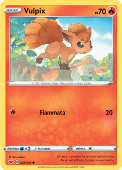 Vulpix 022/202 Reverse NM (ITA)