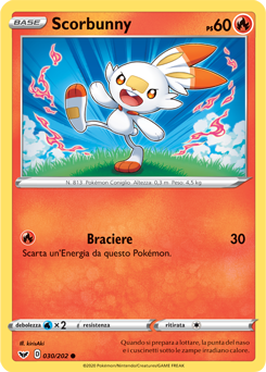 Scorbunny 030/202 Reverse NM (ITA)