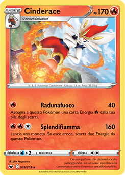 Cinderace 036/202 Reverse NM (ITA)