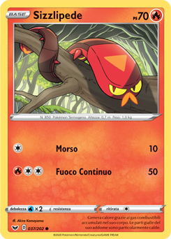 Sizzlipede 037/202 Reverse NM (ITA)