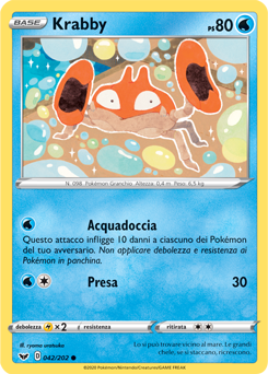Krabby 042/202 Reverse NM (ITA)