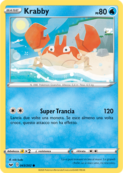 Krabby 043/202 Reverse NM (ITA)