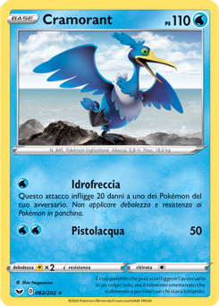 Cramorant 062/202 Reverse NM (ITA)
