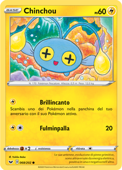 Chinchou 068/202 Reverse NM (ITA)