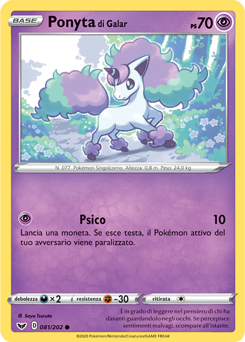 Ponyta di Galar 081/202 NM (ITA)