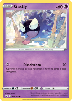 Gastly 083/202 Reverse NM (ITA)