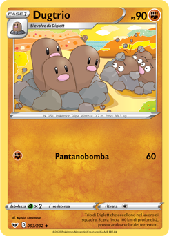 Dugtrio 093/202 Reverse NM (ITA)
