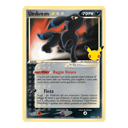 Umbreon Gold Star 17/17 (ITA)