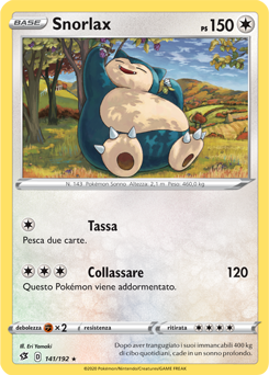 Snorlax 141/192 Reverse NM (ITA)
