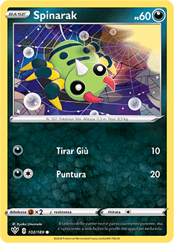 Spinarak 102/189 Reverse NM (ITA)