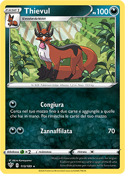 Thievul 113/189 Reverse NM (ITA)