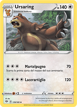 Ursaring 139/189 Reverse NM (ITA)