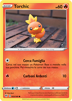 Torchic 022/189 Reverse NM (ITA)