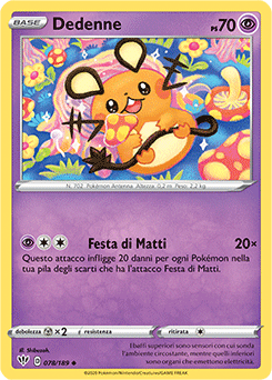 Dedenne 078/189 Reverse NM (ITA)