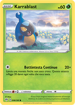 Karrablast 008/189 Reverse NM (ITA)