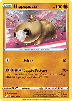 Hippopotas 093/189 Reverse NM (ITA)