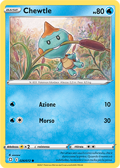 Chewtle 26/73 Reverse NM (ITA)