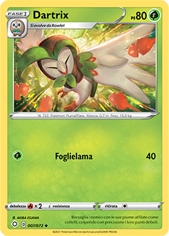 Dartrix 07/73 Reverse NM (ITA)