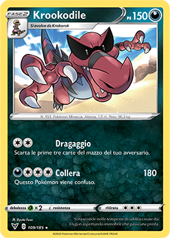 Krookodile 109/185 Reverse NM (ITA)