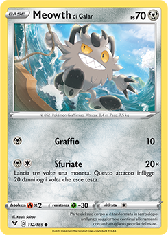 Meowth di Galar 112/185 NM (ITA)