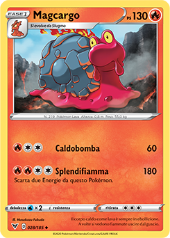 Magcargo 028/185 Reverse NM (ITA)